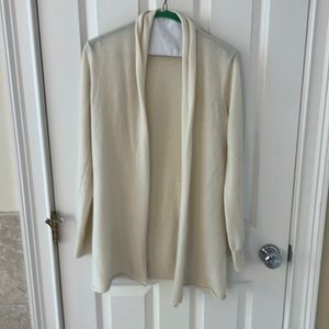 Off white cashmere cardigan - worn once. Like new!